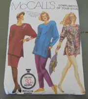 McCall's 0010 MIsses EASY Tunic Top Pull On Skirt Misees Sizes 10-14 New Uncut