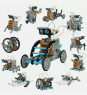 STEM 12-in-1 Solar Robot Creation 190-Piece Kit Educational Learning Garunk