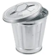 Table Trash Can Garbage Recycling Container Mini Waste Storage Bin Office