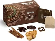 Chaayos Tea Bags - Masala Chai with 100% Natural Spices - [25 Tea Bags] | Masala Tea | Masala Tea Bags | Classic Assam Tea | Black Tea Bags | Natural Flavoured Tea | Adrak, Tea Masala, Spices & Herbs