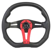 Pro Armor A19UZ284RD Force Steering Wheel - 13.75in. - Red