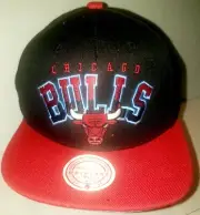 Mitchell & Ness Chicago Bulls Men's Snapback Hat NBA Black Cap