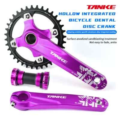 Bicycle Chainring Hollow Integrated Crankset Wide Bike MTB Hole Sprocket Crank