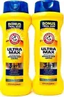 2 Arm & Hammer 12 Oz Ultra Max Cool Water 3in1 Body Wash Shampoo & Conditioner