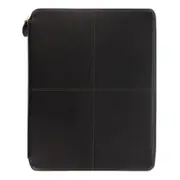 Filofax Classic Stitch A4 Folio Notebook Soft Leather Office Stationery Black