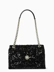 natalia sequin medium flap shoulder