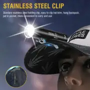 BORUiT Mini Pocket LED Flashlight Magnetic Work Light UV Torch USB Rechargeable