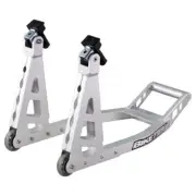 Biketek Aluminium Front Box Stand Silver Motorcycle Workshop