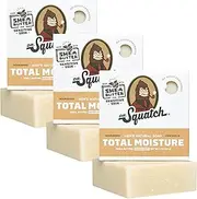 Dr. Squatch Men's Natural Bar Soap Made from Natural Oils - 3 Pack - Cold Process Soap with No Harsh Chemicals - Moisturizing Unscented with Shea Butter – 5oz, 3 Pack