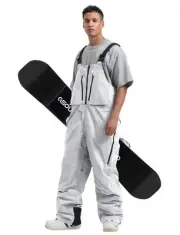 Mens Ski Bibs Women Snowboard Pants Bib Snow Insulated Overalls Waterproof Wi...