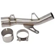 For Z900 2017-2022 Exhaust Escape Tube Eliminator Enhanced Elbow Middle Link Pipe Delete Silver