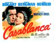 Casablanca US Lobby Card Humphrey Bogart Ingrid Bergman 1942 Old Photo