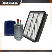 Wesfil Oil Air Fuel Filter Service Kit fits Hyundai Terracan HP 2.9L CRDi 05-08 (for: Hyundai)