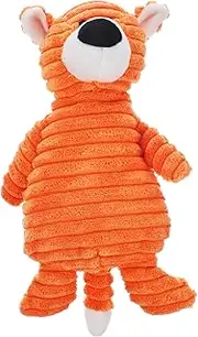 Plush Dog Chew Soft Cartoon Tiger Plush for Puppies for Biting Chewing and Playtime Pet Companion and Interactive Fun