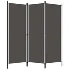 3 Panel Fabric Screen Divider Folding Privacy Partition Standing Room Separator