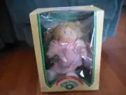Vintage Cabbage Patch Kids Melva Harriet yarn BLONDE hair NRFB 1984 SO CUTE!