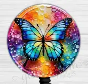Butterfly Retractable ID Badge Holder, Butterfly Badge Reel, Butterfly Clip 6562