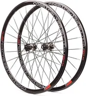 Road Bikes Front Rear Aluminium Rims Wheelset 700C Thru Axle Disc Brake Bearing Hubs Bicycle Wheel Set Flat Spokes 7 8 9 10 11 Speed