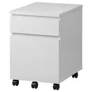 MALM drawer unit on castors, white, 42x59 cm