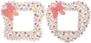 2pcs Switch Cover Lace Boho Lace Switch Cover Decorative Country Bathroom Wall Plate Floral Wall Plate Electrical Socket Decoration Fabric