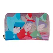 Sleeping Beauty Princess Scene Zip Wallet/Purse 6x4in