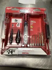 MilwaukeeT Shockwave Impact Duty Titanium Step & Drill Bit Set 8 Pcs. 48-89-9252