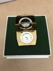 Swarovski Crystal “HANDBAG CLOCK “GOLD RETIRED.with new original box.#210820.