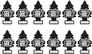 LITTLE TREES Car Air Freshener | Hanging Paper Tree for Home or Car | Black Ice | 12 Pack