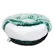 Pawz Plush Donut Calming Dog Bed Cover Only Teal