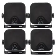 Herdio 4X4'' Marine Heavy Duty Surface Wall Mount Box Speakers Boat Waterproof