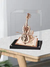 在飛比找Yahoo奇摩拍賣-7-11運費0元優惠優惠-【現貨】ROKR若客秘境大提琴音樂八音盒亞克力展示盒 透明防