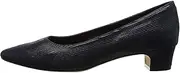 [VANELi] Womens Astyr Leather Closed Toe Classic Pumps, Navy, Size 9.0 US