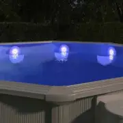 Submersible Floating Pool LED Lamp with Remote Control White Float Lights