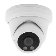 8MP 4K SONY Lens Dual Light Turret POE IP Camera 2.8mm w/ Human Detection, White