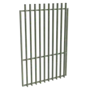 ProtectorAl 800-1200W x 1800H Pale Eucalypt Aluminium Radiator Pool Gate