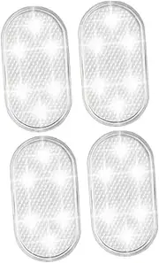 HEALLILY 4Pcs Car LED Interior Lights Rechargeable Touch Control Atmosphere Lights Easy Install LED Night Lights for Vehicle Decoration