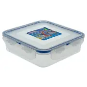 Lot of 2 PLASTICO Food Container 6.00 x 6.00 x 2.00 IN FREE SHIPPING