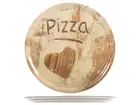 Set Of 6 Dishes Pizza Porcelain, Decorum Heart, Diameter 33 CM Saturnia