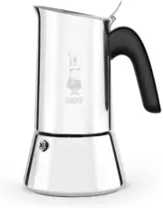 Bialetti Stainless Steel New Venus Coffee Maker, 6 Cups Capacity, Silver