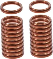 20pcs Gasket Electric Gas Regulator Canister Vehicle Exhaust Gasket Lighters Jet Exhaust Flange Gasket Exhaust Pad gas Fluid Refill Golden Copper