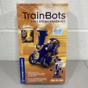 Thames & Kosmos TrainBots 2-in-1 STEAM Maker Kit - Build 2 Robots