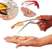 Shrimp Deveiner Tool Shrimp Cleaner Knife Premium Stainless Steel with Wooden Slip Handle Prawn Peeler Kitchen Tools
