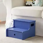 Kings Brand Furniture Toddler Step Stool for Kids with Storage, Baby Lavender