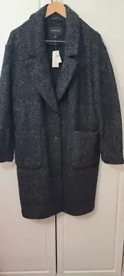 New Banana Republic Knit Cocoon Coat Dark Charcoal Size Large