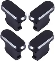 KICHOUSE 4Pcs Dust Plugs for Charging Ports Elegant USB Port Protectors Compatible with iPhone Easy Install Phone Caps Prevent Dust and Debris Fit for Mobile