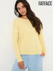FatFace Isabelle Yellow Knitted Jumper (E85955) | $114