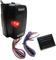 Wireless! ac248 LED ON/Off Switch, for Mitsubishi Vehicles, LED Color: Red/Blue, 1.5 x 0.9 inches (37 x 22 mm), 1 Piece, for Grandis/Delica, etc
