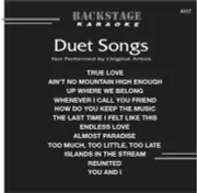 DUETS SONGS Karaoke CD+G 12 Tracks Backstage #4117 New in ORGINAL Black Sleeve