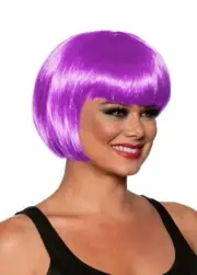 Underwraps Womens Costume Accessory Hair Adults Short Bob Cut Wig Lavendar