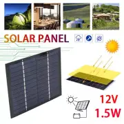 Polycrystalline Small Solar Plate Cell Panel 12V 110mA 1.5W DIY LED Garden Light